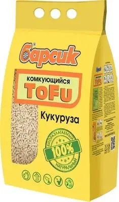 Купить Барсик наполнитель для кошек комкующийся tofu Кукурузный